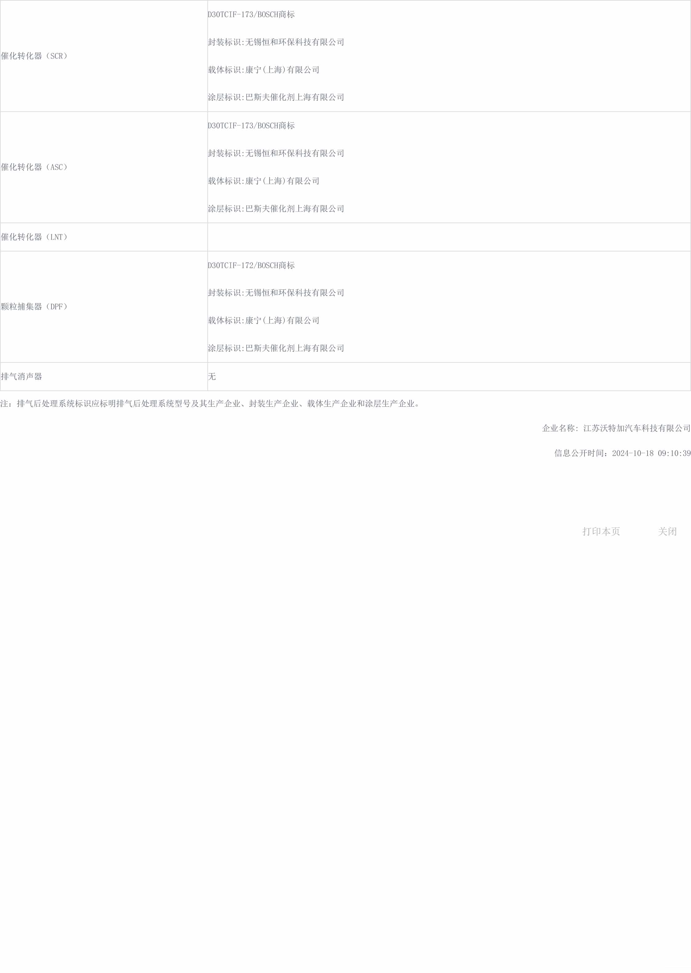 车辆环保信息公开